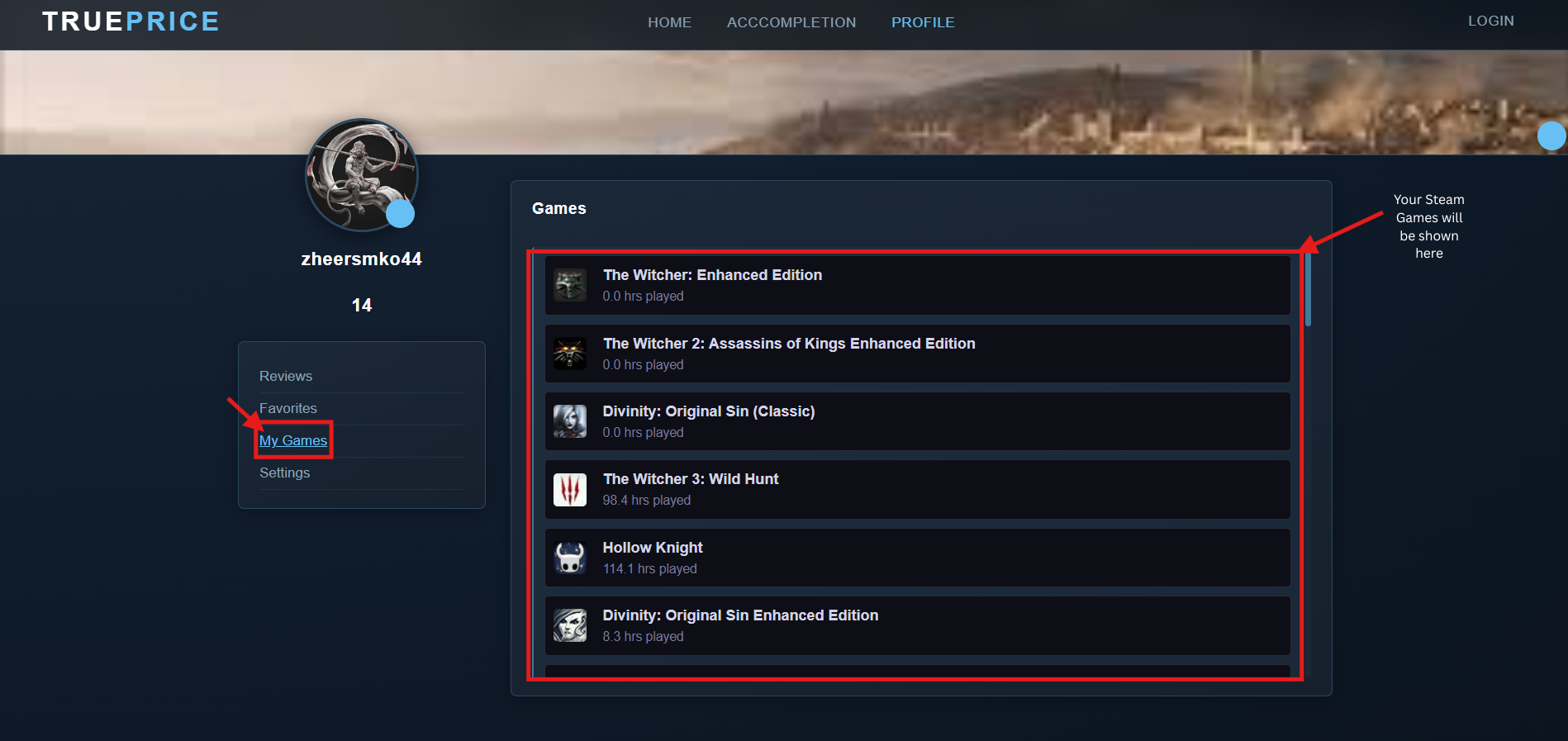 Steam library sync